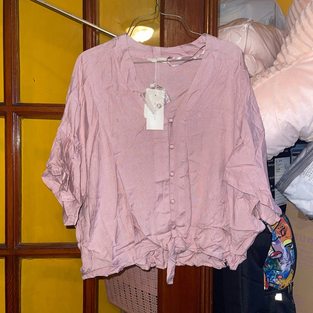 Short sleeve crop blous